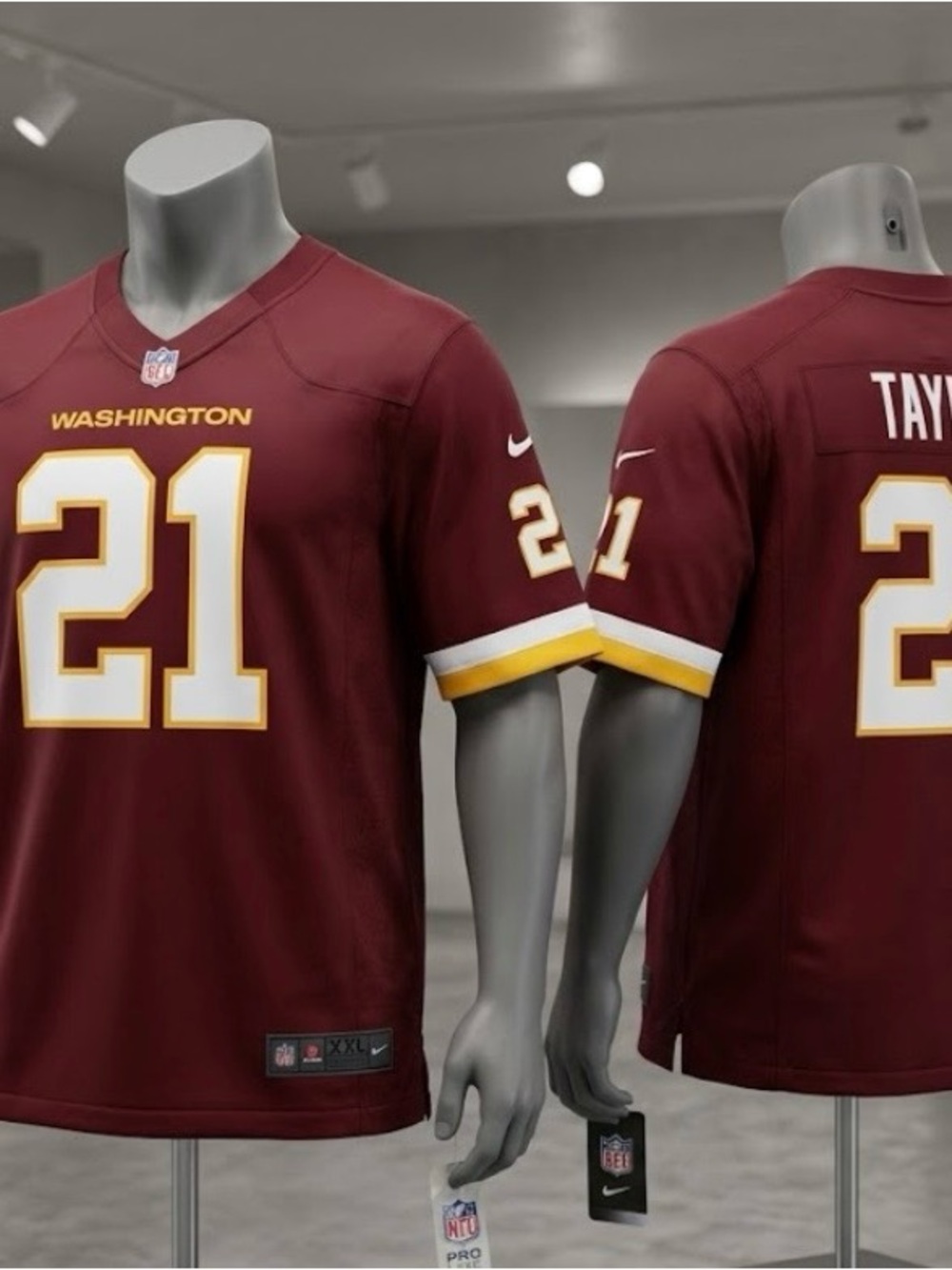SEAN TAYLOR
NIKE
ON FILELD Brand Football JERSEY #21 Burgundy